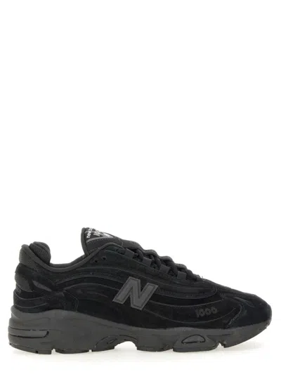 New Balance Mens Black Black 1000 Suede And Mesh Low-top Trainers