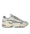 New Balance Grey Low Top Sneakers With Logo Patch On Side And Tongue And Perforated Panels In Tech Fabric Unisex In White