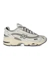 New Balance Grey Low Top Sneakers With Logo Patch On Side And Tongue And Perforated Panels In Tech Fabric Unisex In White