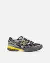 NEW BALANCE NEW BALANCE M1906 GREY SNEAKERS WITH YELLOW DETAILS