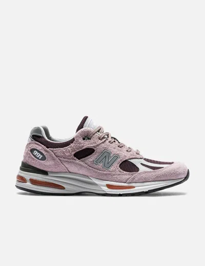 New Balance Made In Uk 991v2 Grape Sorbet In Pink