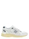 New Balance Sporty Pigskin And Mesh Sneakers With Cushioned Sole