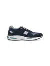 New Balance Mesh And Suede Sneakers With Reflective Accents In Blue