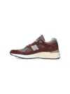 New Balance Uk 991v2 Sneakers With Suede And Mesh Panels In Brown