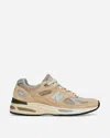 New Balance 991 V2 Suede And Mesh Low-top Sneakers In Beige
