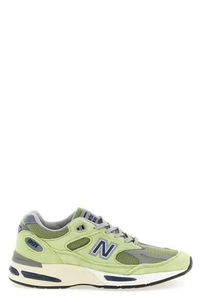 New Balance Made In Uk 991v2 Summer Brights Sneakers In Green