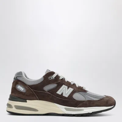 New Balance Made In Uk 991v2 Sneakers In Brown/grey