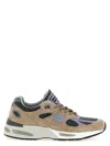 New Balance 991v2 Round Toe Sneakers In Multi
