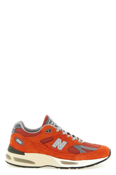 New Balance Made In Uk 991v2 Sneakers Orange