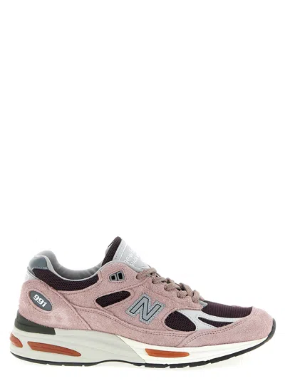 New Balance Suede And Mesh Sneakers With Iconic Branding And Textured Accents In Multi