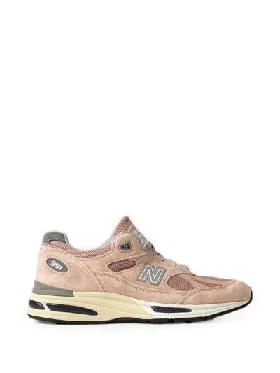 New Balance Made In Uk 991v2 Suede-panel Sneakers In Neutral