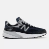 New Balance Printed Suede Mesh Sneakers With Cushioned Sole