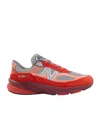 New Balance Modern Sneakers With Padded Collar And Mesh In Red