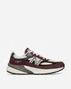 New Balance Bordeaux Suede And Mesh Sneakers With Iconic Logo In Multicolor