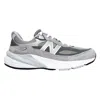 New Balance Grey Low Top Sneakers With Logo Detail In Suede And Tech Fabric Man In Grigio