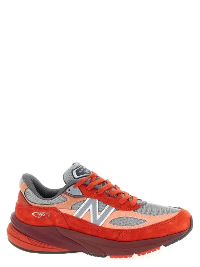 New Balance Modern Sneakers With Padded Collar And Mesh In Red