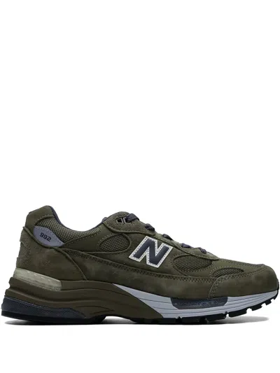 New Balance Made In Usa 992 Panelled Sneakers In Green