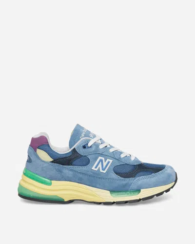 New Balance Made In Usa 992 Sneakers Sea Stone / Green Apple / Maize In Blue