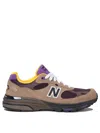 New Balance 993 Sneakers In Brown Suede Round Toe