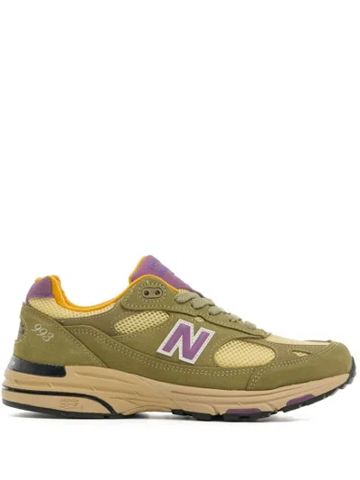 New Balance Khaki Made In Usa 993 Sneakers In Olive Leaf