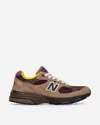 New Balance 993 Sneakers In Brown Suede Round Toe In Brown