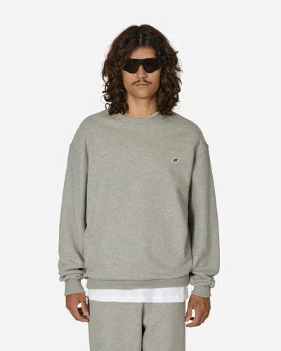New Balance Made In Usa Core Crewneck Sweatshirt In Grey
