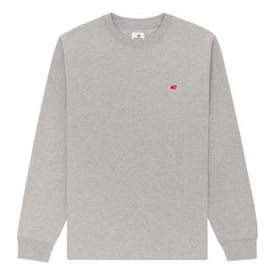 New Balance Made In Usa Core Long Sleeve T-shirt 'athletic Grey' In Gray