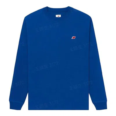 New Balance Made In Usa Core Long Sleeve T-shirt 'team Royal' In Blue
