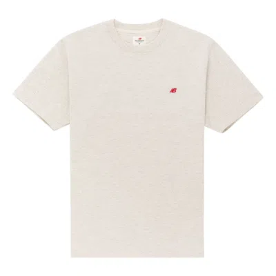 New Balance Made In Usa Core T-shirt 'oatmeal Heather' In White