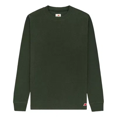 New Balance Made In Usa Long Sleeve Thermal T-shirt 'midnight Green'