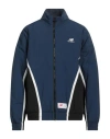 New Balance Man Jacket Navy Blue Size L Recycled Polyamide