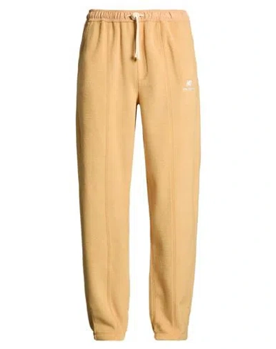 New Balance Man Pants Mustard Size Xxl Polyester, Nylon In Yellow