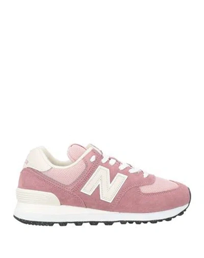 New Balance Man Sneakers Antique Rose Size 4.5 Leather, Textile Fibers In Pink
