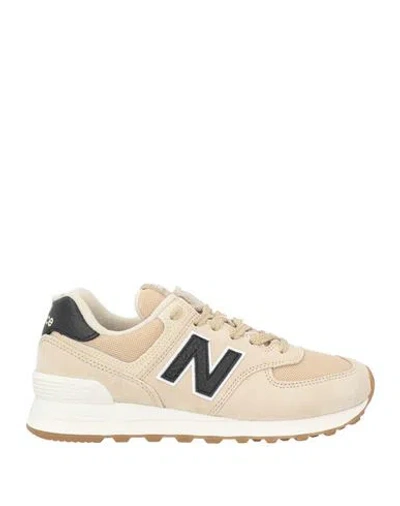 New Balance Man Sneakers Beige Size 8.5 Leather, Textile Fibers In Sand