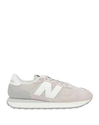 New Balance Man Sneakers Beige Size 9 Textile Fibers, Leather