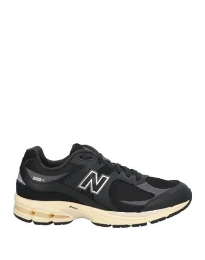 New Balance Man Sneakers Black Size 9 Leather, Textile Fibers