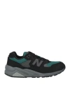 New Balance Man Sneakers Black Size 8.5 Leather In Black