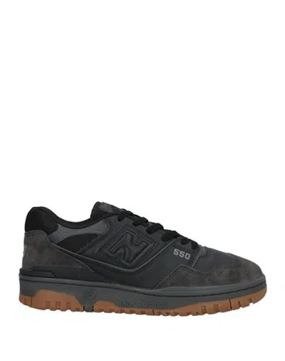 New Balance Man Sneakers Black Size 9 Leather
