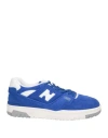 New Balance Man Sneakers Blue Size 9 Leather, Textile Fibers