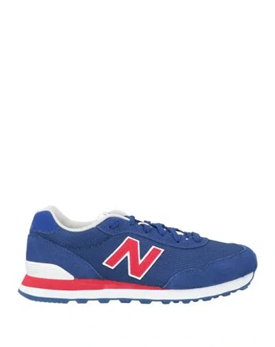 New Balance Man Sneakers Blue Size 9 Leather, Textile Fibers
