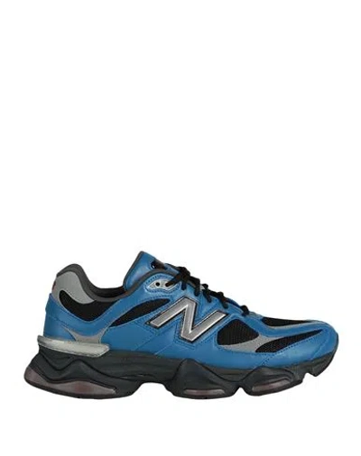 NEW BALANCE NEW BALANCE MAN SNEAKERS AZURE SIZE 9 LEATHER, TEXTILE FIBERS