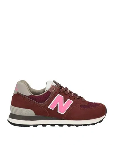 New Balance Man Sneakers Brown Size 4 Leather, Textile Fibers