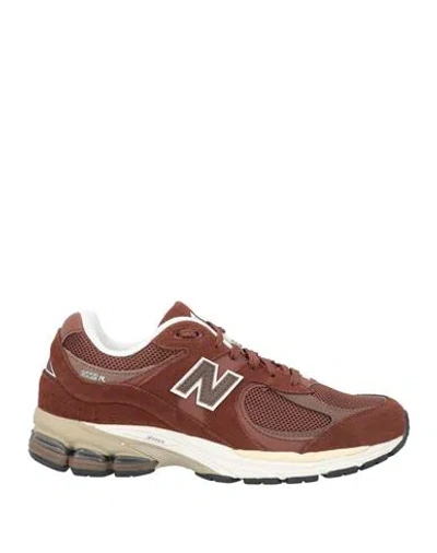 New Balance Man Sneakers Brown Size 9 Leather, Textile Fibers