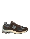 New Balance Man Sneakers Dark Brown Size 9 Leather, Textile Fibers