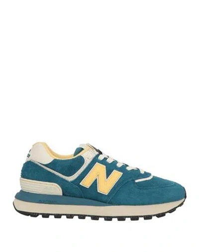 New Balance Man Sneakers Deep Teal Size 8 Leather In Multi