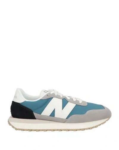 New Balance Man Sneakers Deep Teal Size 8.5 Leather, Textile Fibers In Green
