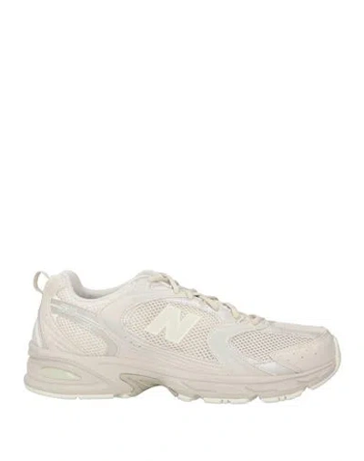 New Balance Man Sneakers Ivory Size 12 Textile Fibers In White