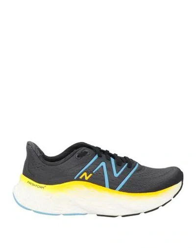 New Balance Man Sneakers Lead Size 9 Textile Fibers In Grey