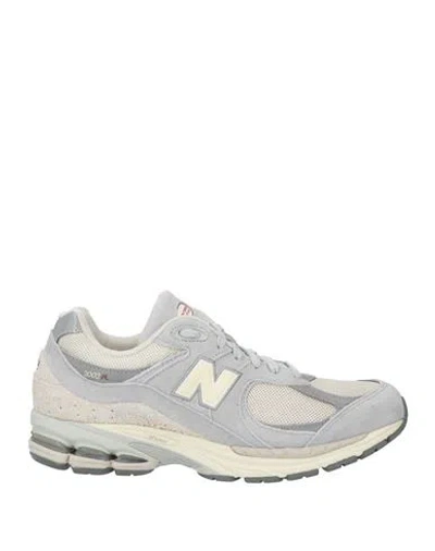 New Balance Man Sneakers Light Grey Size 9 Leather, Textile Fibers In Gray
