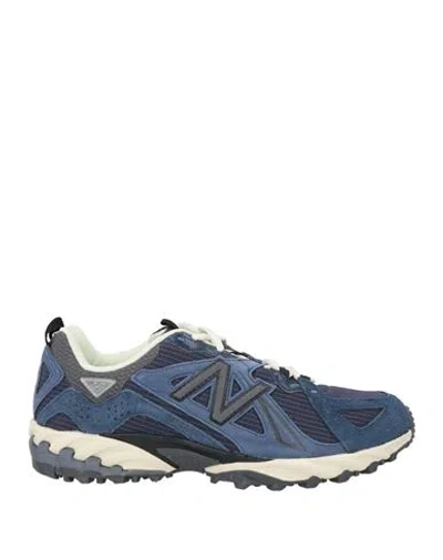 New Balance Man Sneakers Navy Size 9 Leather, Textile Fibers
